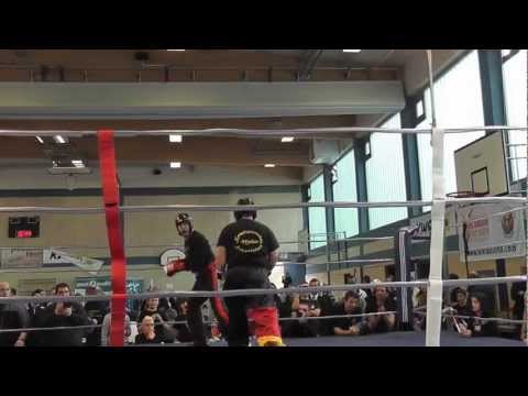 2013-03-13 IDM der WKF Markus Schröder LK +85Kg Sieg im Halbfinale - Sugambrer Fightclub