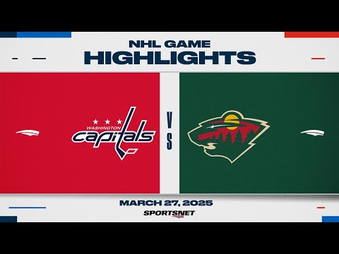 NHL Highlights | Capitals vs. Wild - March 27, 2025