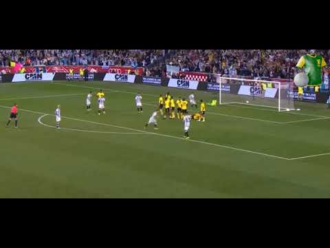 le Magnifique COUP FRANC de MESSI contre le Jamaïque