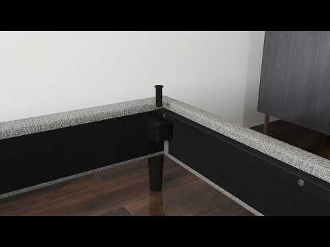 Yiannis Grey Single Quick Assembly Bed Frame