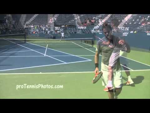 Wawrinka v Berdych 2014 US Open practice