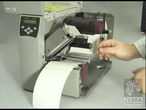 Zebra Stripe S4M Media and Ribbon Loading