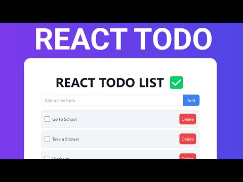 Todo List App with React & Tailwind Tutorial