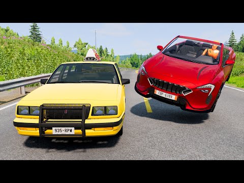 High Speed Traffic Car Crashes #147 - BeamNG Drive | CrashBoomPunk
