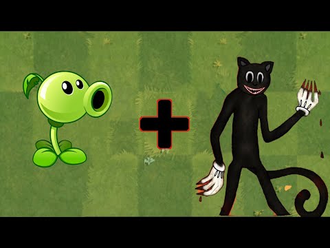 Plants vs Zombies Fusion Hack Animation ( Peashooter +  Cartoon Cat )