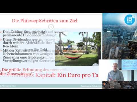 IB Days 03/16 - Die Zahltag-Strategie: Mit Dividenden zu Wohlstand - Teil 1