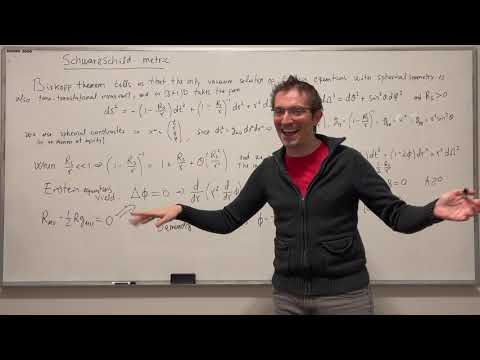 Intro to General Relativity - 25 - Schwarzschild metric 1: Introduction and Static Observers