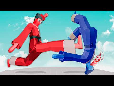 TAEKWONDO TEAM vs TAEKWONDO TEAM | Totally Accurate Battle Simulator-TABS