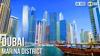 Dubai Marina Waterfront - 🇦🇪 United Arab Emirates [4K HDR] Walking Tour