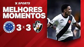 CRUZEIRO 3 X 3 VASCO - MELHORES MOMENTOS - CAMPEONATO BRASILEIRO
