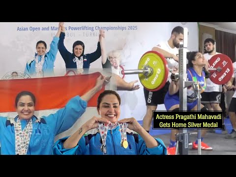 Actress Pragathi Mahavadi Clinched A Silver Medal at Asian powerlifting championship - 2025 