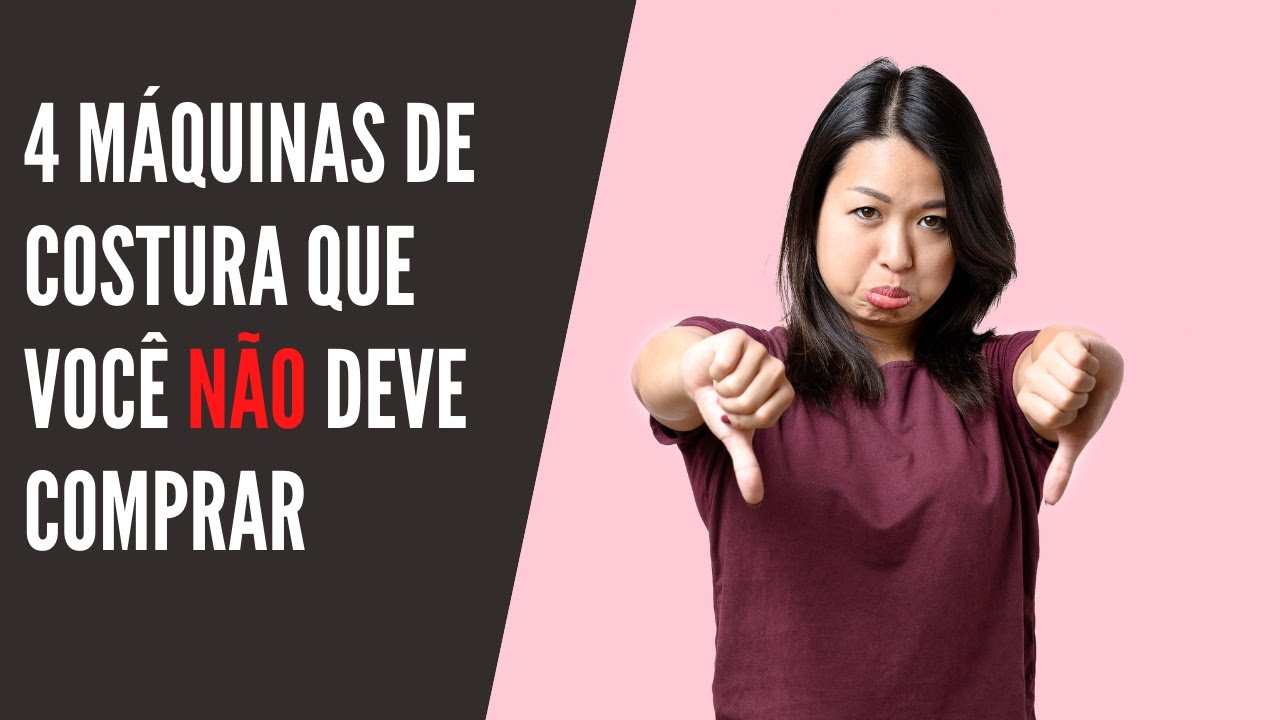 4 máquinas de costura que você não deve comprar