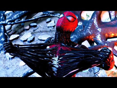 Spider-Man Destroys His Own Symbiote Suit Scene - Marvel's Spider-Man 2 PS5 2023