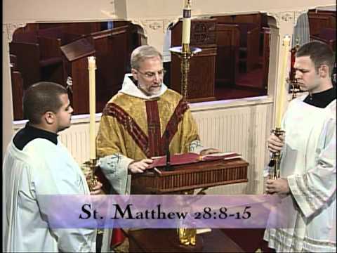 Homily 2012-04-09 - Fr Joseph Mary MFVA - Monday in the Octave of Easter