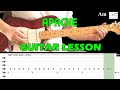 APACHE Guitar Lesson With Tabs And Chords The Shadows