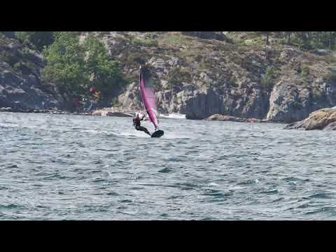 Slalom windsurfing at Hove 1st June 2022 with Isonic 72 and EVO X 7.0