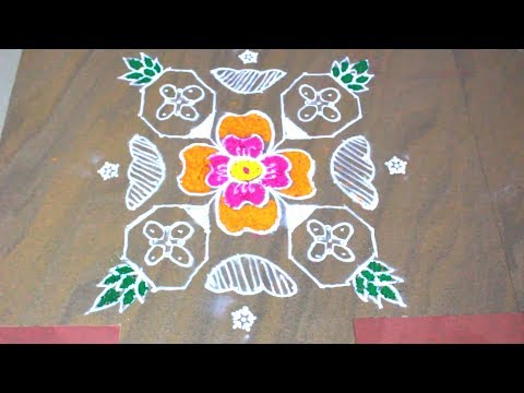 Easy and Simple Rangoli Design for Festivals | Komali
