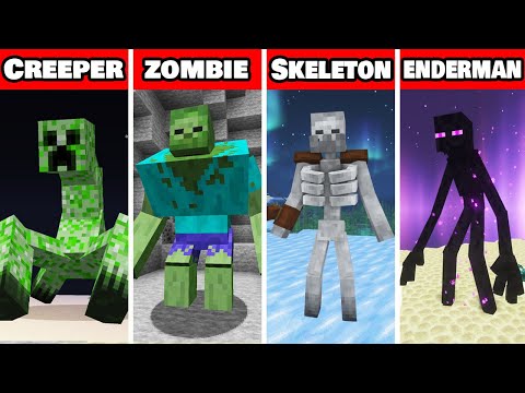 I KILLED ALL Bosses Mutant Creatures in Minecraft Survival