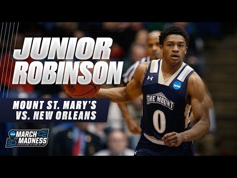 Mount St. Mary's Junior Robinson goes for 23 points in win over New Orleans