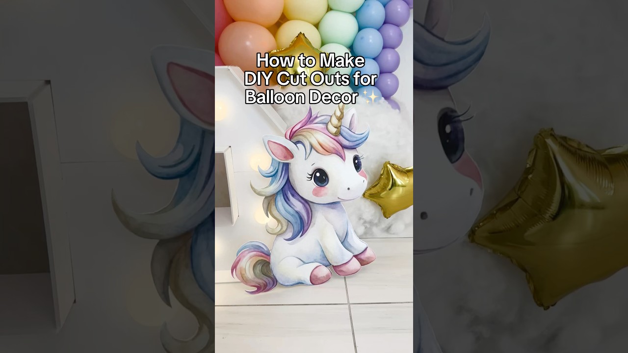 DIY Balloon Decor Cutouts | Easy Balloon Backdrop Ideas for Parties & Events ✨