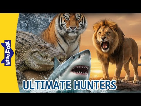 Animal Hunters | Shark, Tiger,  Lion, Bear l 50-Minute Compilation | Meet the Animals | Little Fox