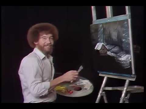 Bob Ross Painting, Knife Only, Cabins and Barns (ASMR) (Volume 1)