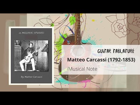 Guitar TAB - Matteo Carcassi : Opus 59 No 33 Rondo in A | Tutorial Sheet Lesson #iMn