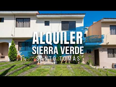 ALQUILER RESIDENCIAL SIERRA VERDE SANTO TOMAS SAN SALVADOR SUR