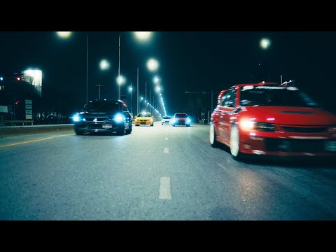 Mitsubishi Evo 7, 8 and 9 Cinematic 4k | Night Run