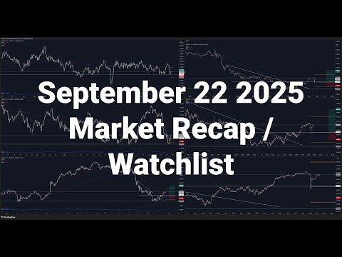 September 22 2025 - Market Recap / Watchlist (Forex)