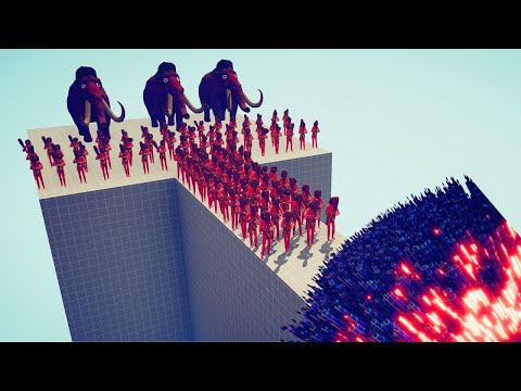 100x Clubber + 3x MAMMOTH vs EVERY GOD - Totally Accurate Battle Simulator TABS