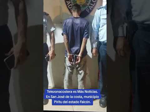 Fue capturado por PoliFalcón, Rafael de Jesús colina García de 41 años, en Píritu del estado Falcón.