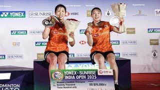 【バドミントン】櫻本絢子＆五十嵐有紗がペアとして初戴冠！　日本勢としては女子ダブルスで2週連続V！＜インドオープン2025＞