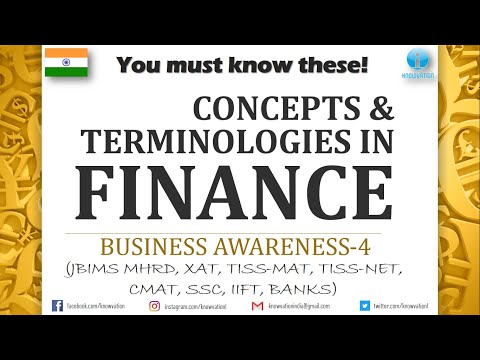 Important Finance Concepts & Terms | Business Awareness-4 | Bonds, Risk, Balance sheet, Assets, NII
