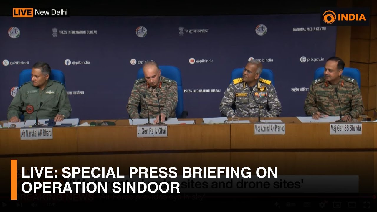 LIVE: Special Press Briefing on Operation Sindoor