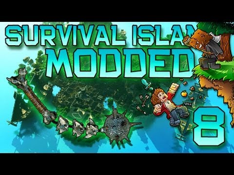 Minecraft: Modded Survival Island Let's Play w/Mitch! Ep. 8 - DIAMOND FLAIL!