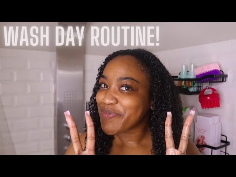NATURAL HAIR WASH DAY ROUTINE| Low Porosity| Mielle...
