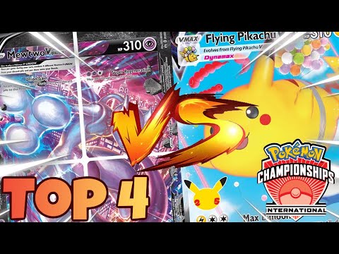 TOP 4 Mewtwo VUNION Vs Arceus Flying Pikachu 2022 Pokémon North America International Championships