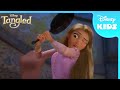Flynn Rider Meets Rapunzel And Her Frying Pan Tangled Disney Kids