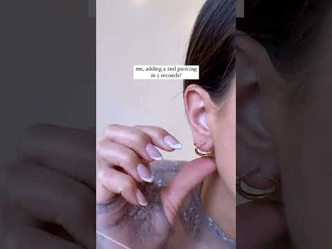 This is why I love spiral earrings!💗💕What do you think? #spiral #rings #jewelry #fyp #piercing