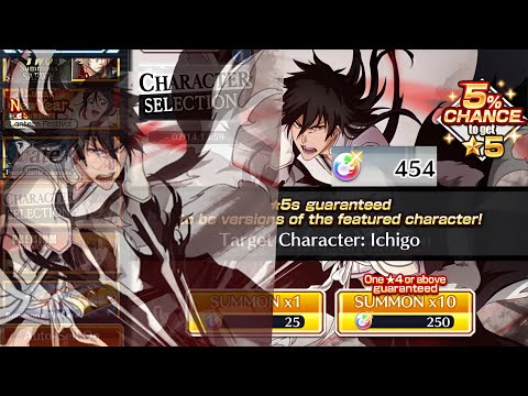 PREMIUM BANNER BUT INSANE | I SPENT 250 ORBS ON THE ICHIGO KUROSAKI SELECTION | Bleach : Brave Souls