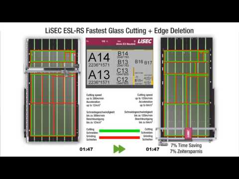 LiSEC ESL-RS - Worldwide fastest float glass cutting table for low-e glass