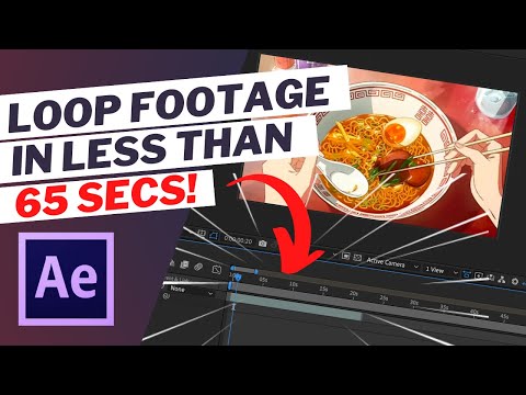 How To Loop Your Clip In After Effects QUICKLY | Super Easy Tutorial