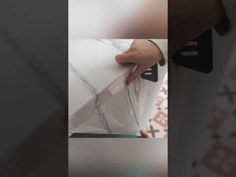 Countertop DIY Marble Effect Contact Paper | USING PEEL & STICK CONTACT PAPER| RENTER FRIENDLY