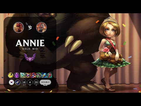 Annie Mid vs Qiyana - KR Master Patch 13.5