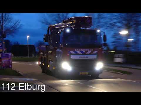 Brandweer Elburg met spoed naar Feithstraat Elburg