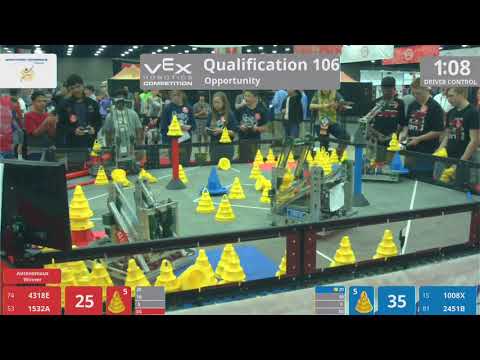 2018 VRC-MS Oppo Q106 - 4318E 1532A vs 1008X 2451B - 68 to 103