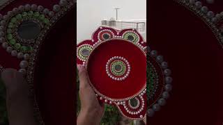 Decorative Puja Thaali for Rakhi #shorts #diy
