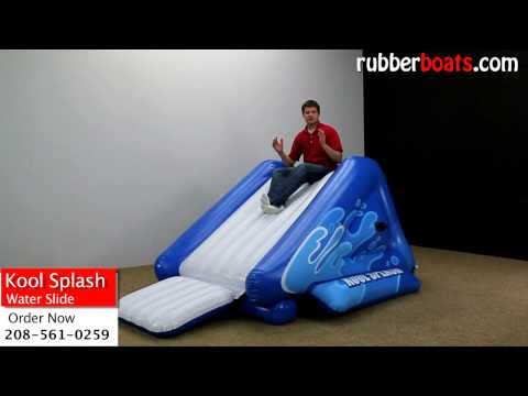 , title : 'Intex Kool Splash Inflatable Water Slide Video Review by Rubber Boats'
