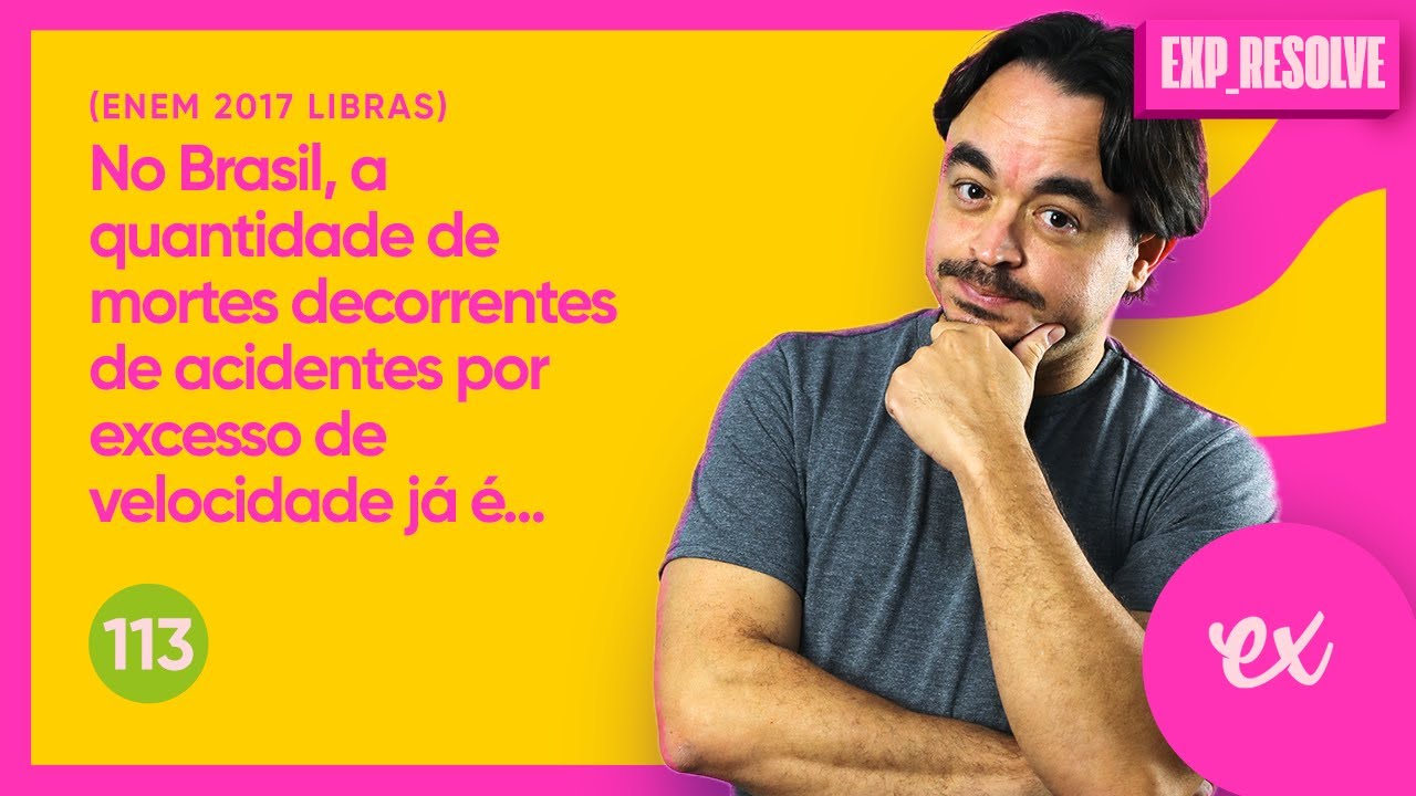 NO BRASIL, A QUANTIDADE DE MORTES DECORRENTES DE ACIDENTES POR EXCESSO DE (...) | CINEMÁTICA ESCALAR